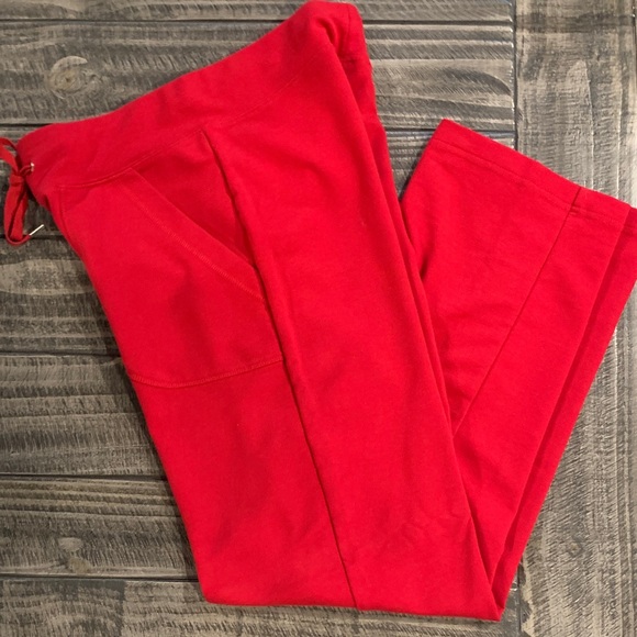 New York Laundry Vibrant Red Athleisure Pants - Picture 1 of 4